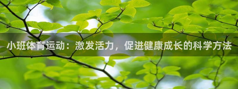 77体育：小班体育运动：激发活力，促进健康成长的科学方法